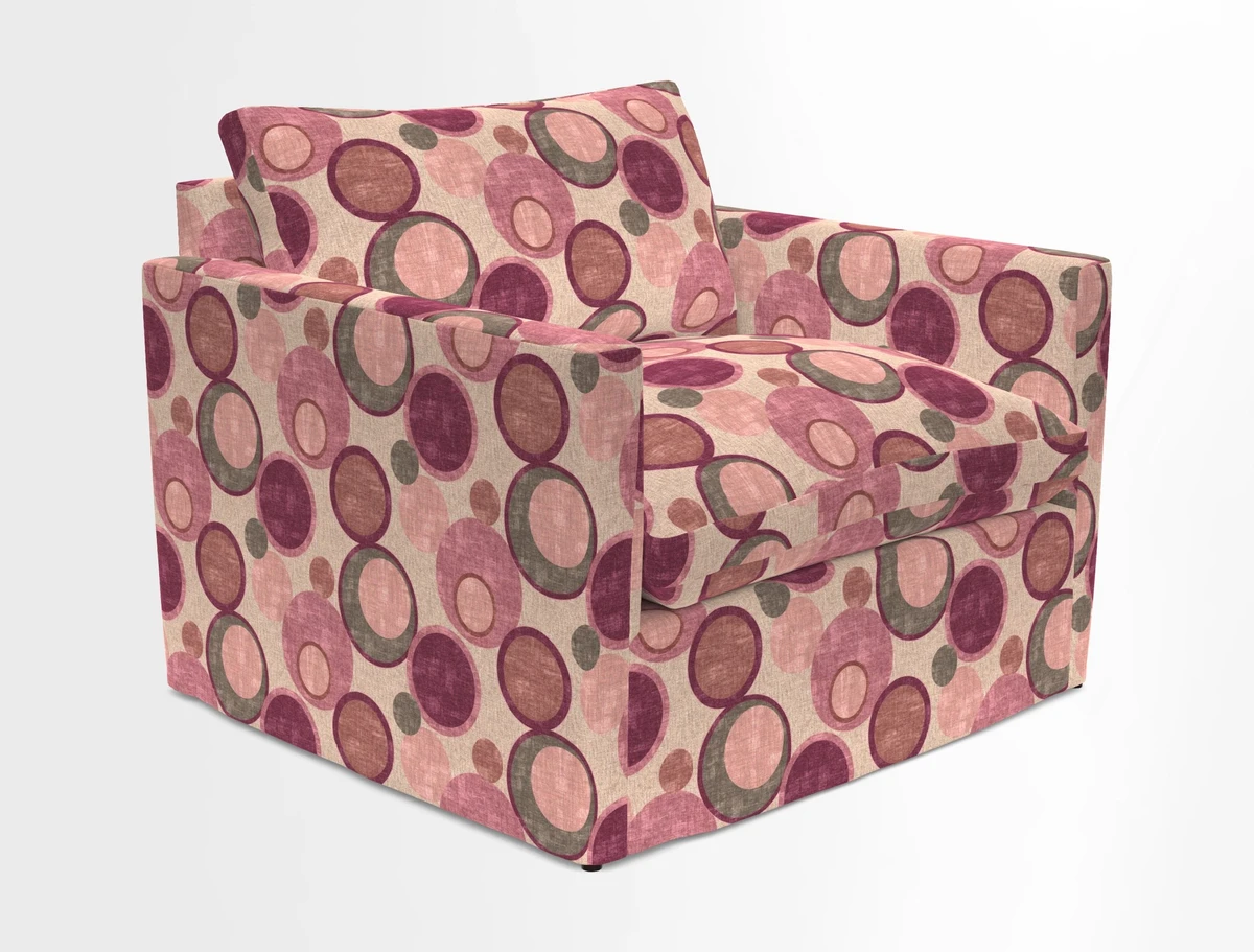 Heyshott Snuggler in Two Tone Plain Biscuit. Loose cover option available