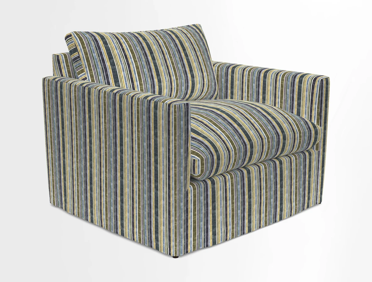 Heyshott Snuggler in Two Tone Plain Biscuit. Loose cover option available