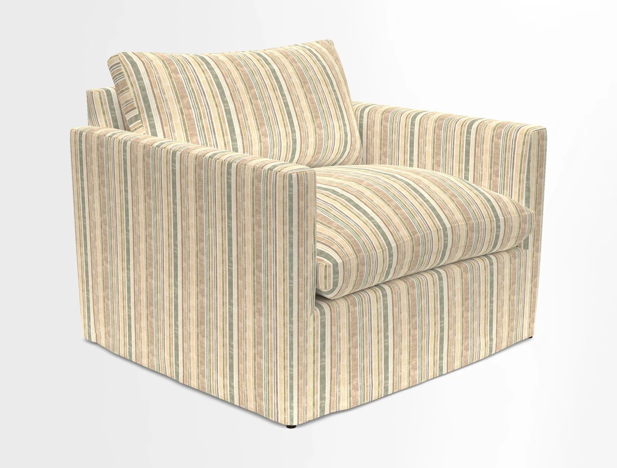 Heyshott Snuggler in Two Tone Plain Biscuit. Loose cover option available