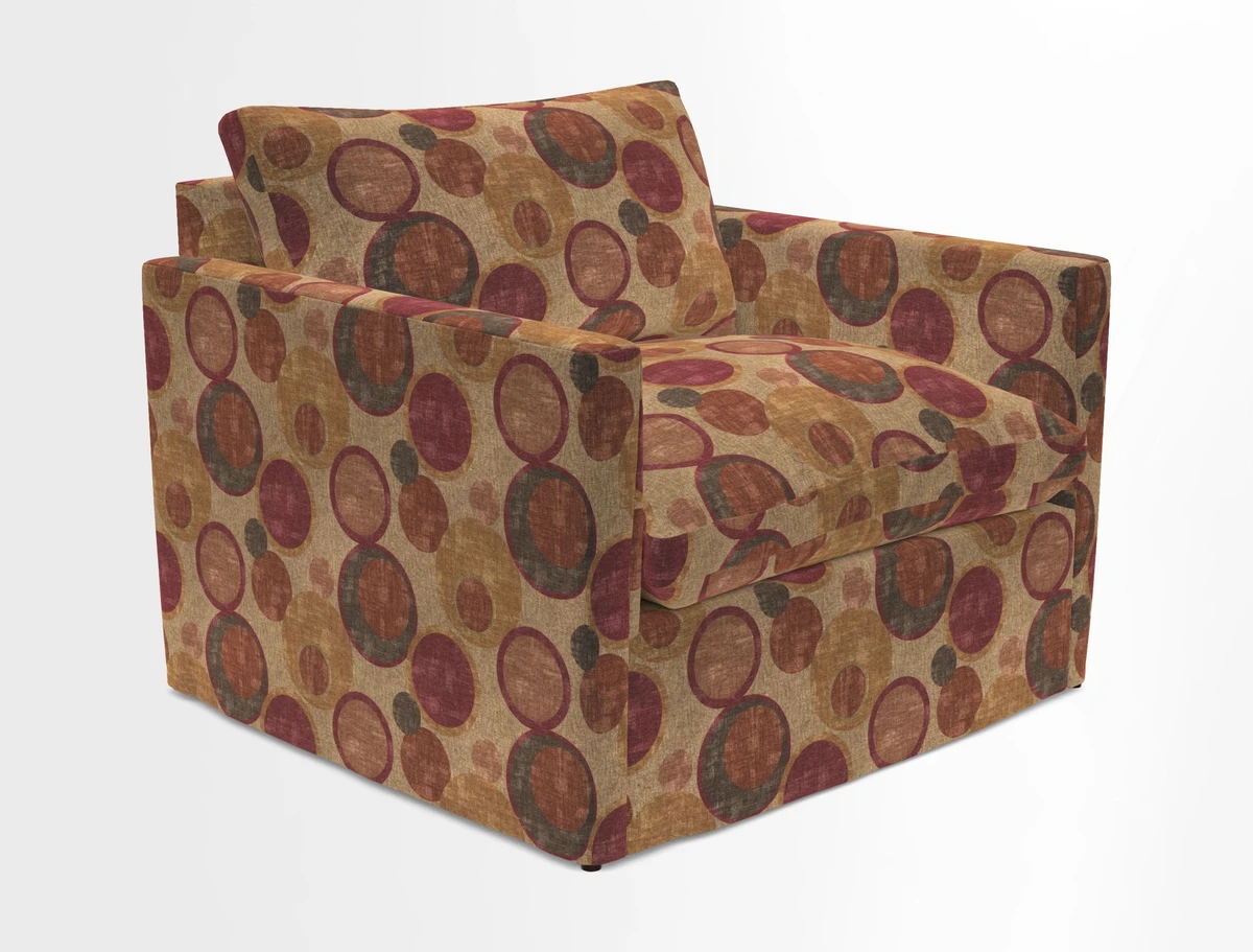 Heyshott Snuggler in Two Tone Plain Biscuit. Loose cover option available