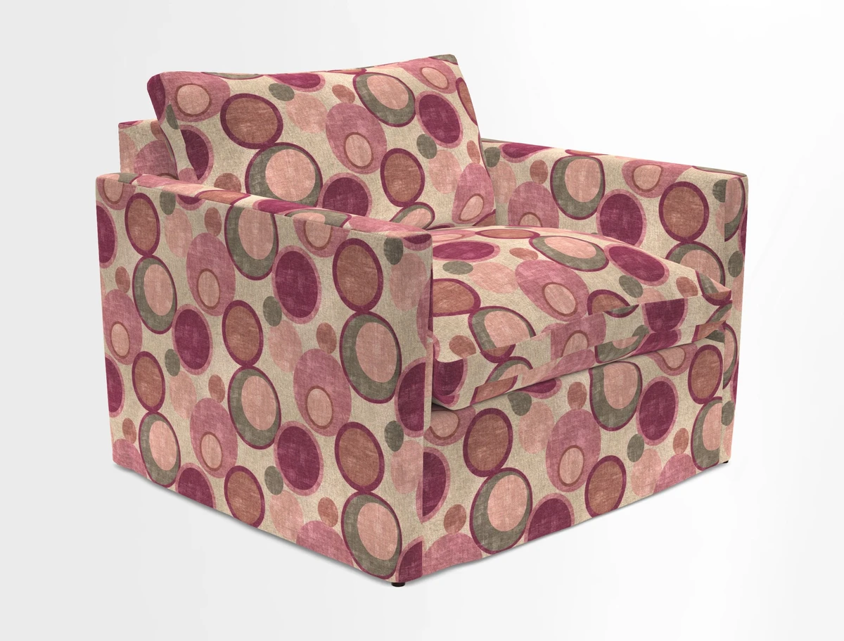 Heyshott Snuggler in Two Tone Plain Biscuit. Loose cover option available