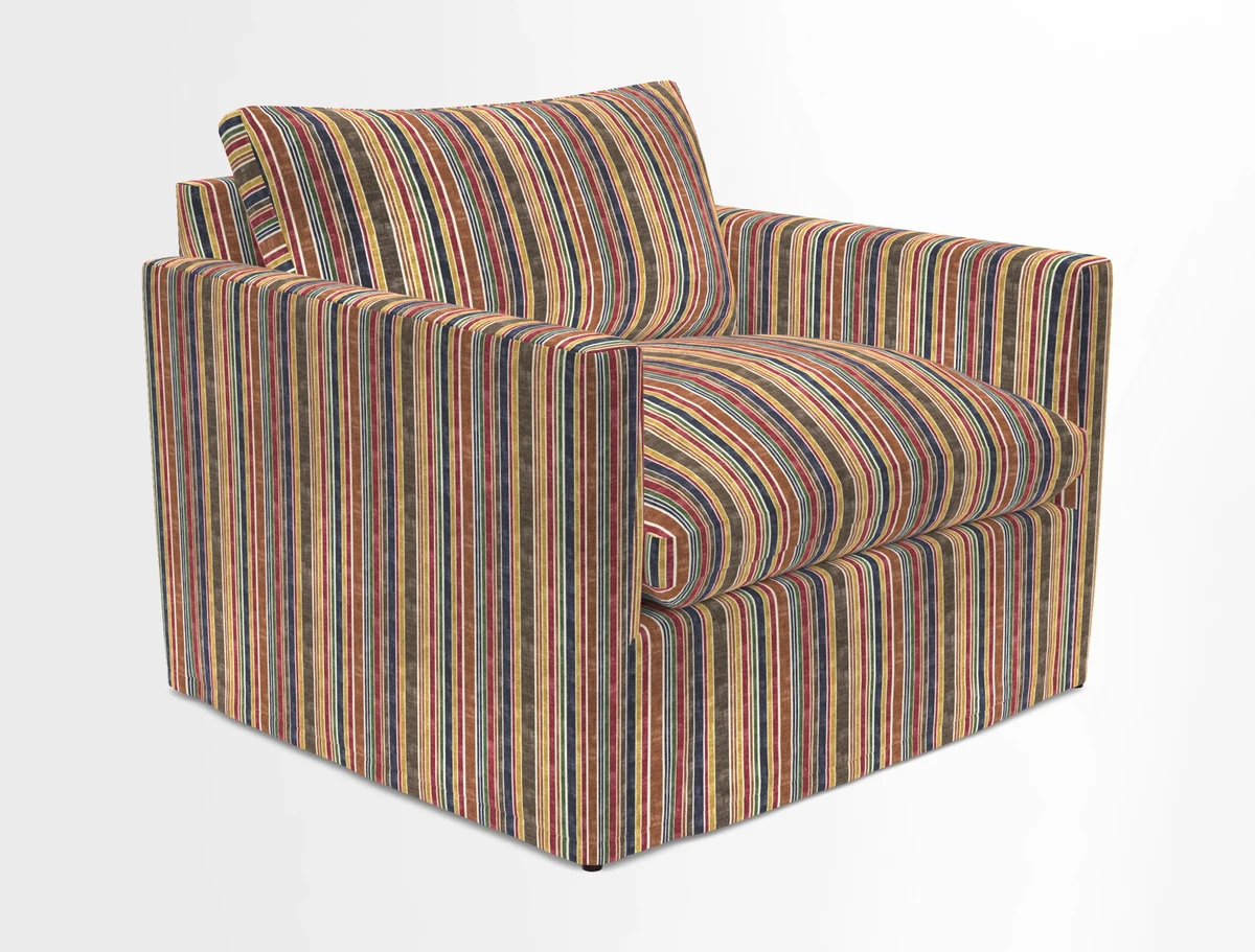 Heyshott Snuggler in Two Tone Plain Biscuit. Loose cover option available