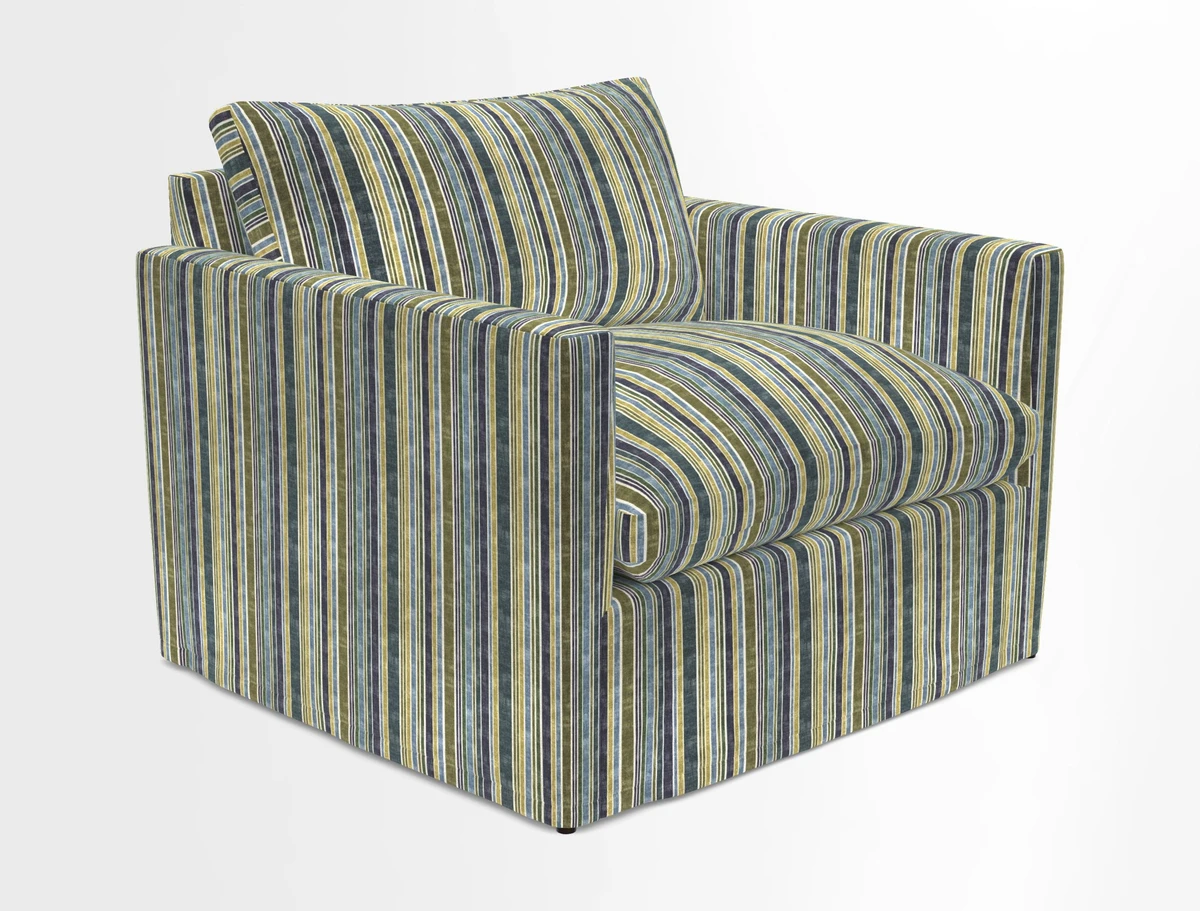 Heyshott Snuggler in Two Tone Plain Biscuit. Loose cover option available