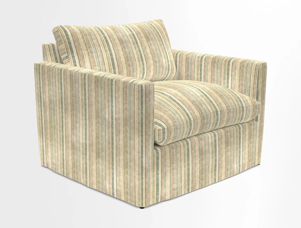 Heyshott Snuggler in Two Tone Plain Biscuit. Loose cover option available