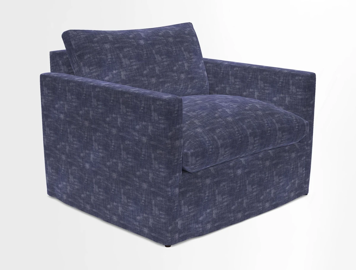 Heyshott Snuggler in Two Tone Plain Biscuit. Loose cover option available