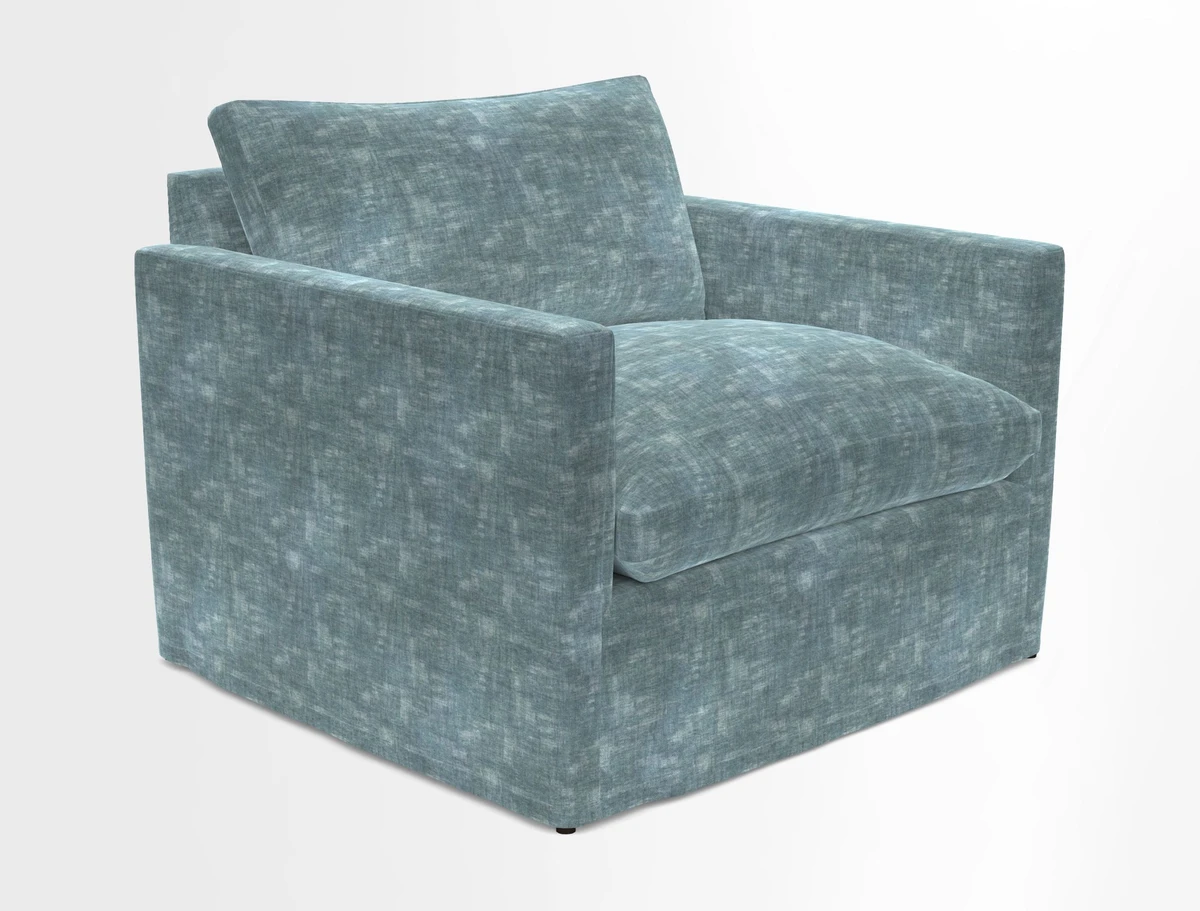 Heyshott Snuggler in Two Tone Plain Biscuit. Loose cover option available