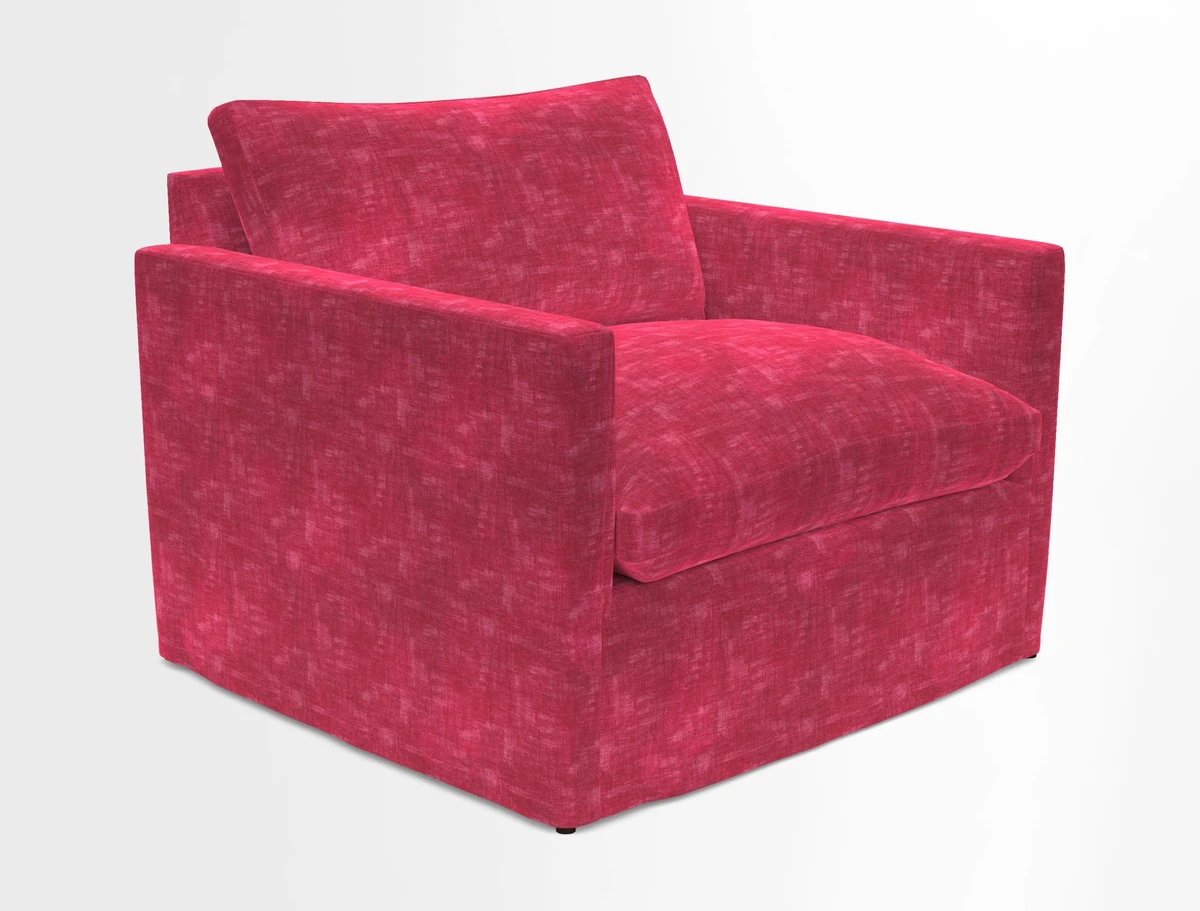 Heyshott Snuggler in Two Tone Plain Biscuit. Loose cover option available