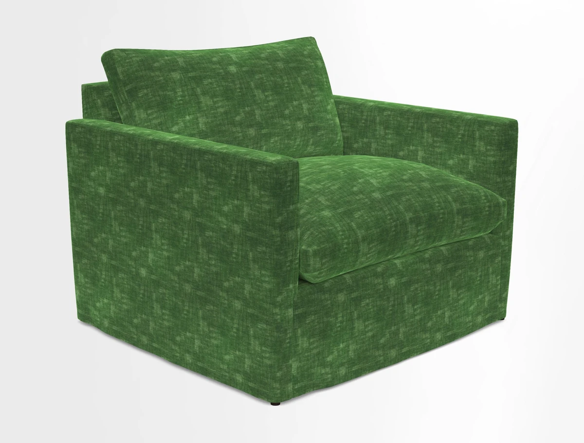 Heyshott Snuggler in Two Tone Plain Biscuit. Loose cover option available