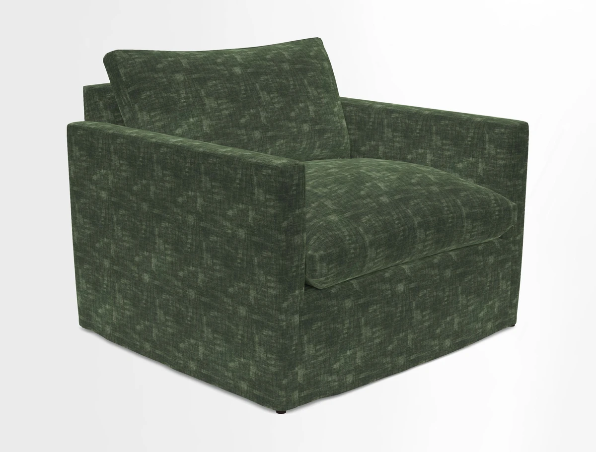 Heyshott Snuggler in Two Tone Plain Biscuit. Loose cover option available