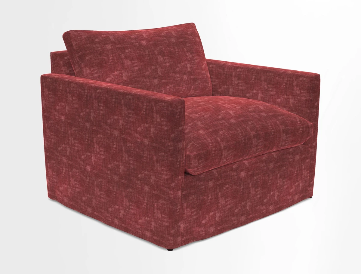 Heyshott Snuggler in Two Tone Plain Biscuit. Loose cover option available