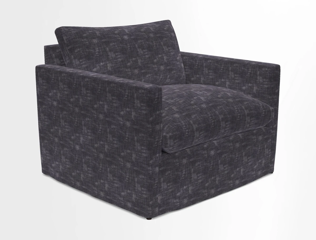 Heyshott Snuggler in Two Tone Plain Biscuit. Loose cover option available