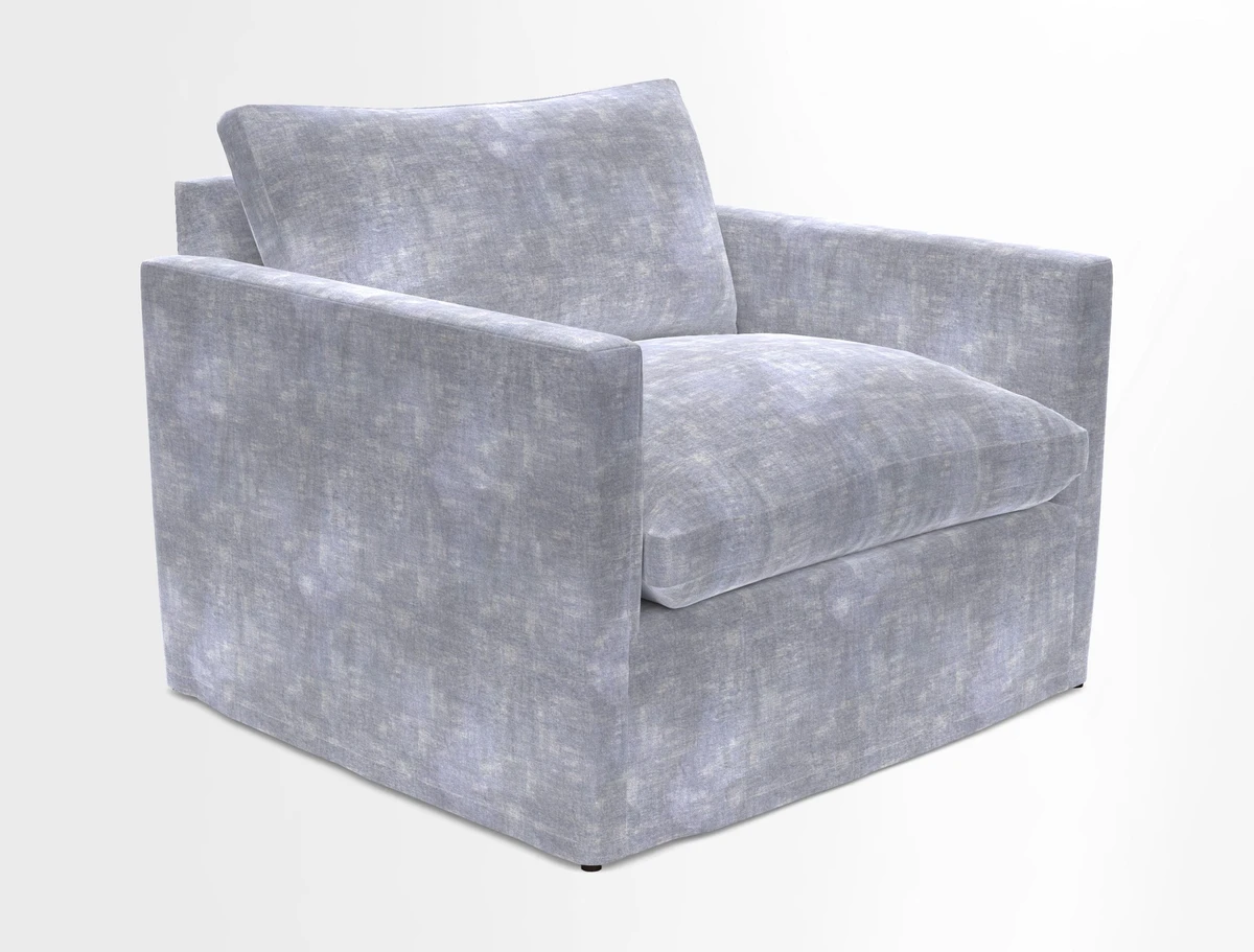 Heyshott Snuggler in Two Tone Plain Biscuit. Loose cover option available