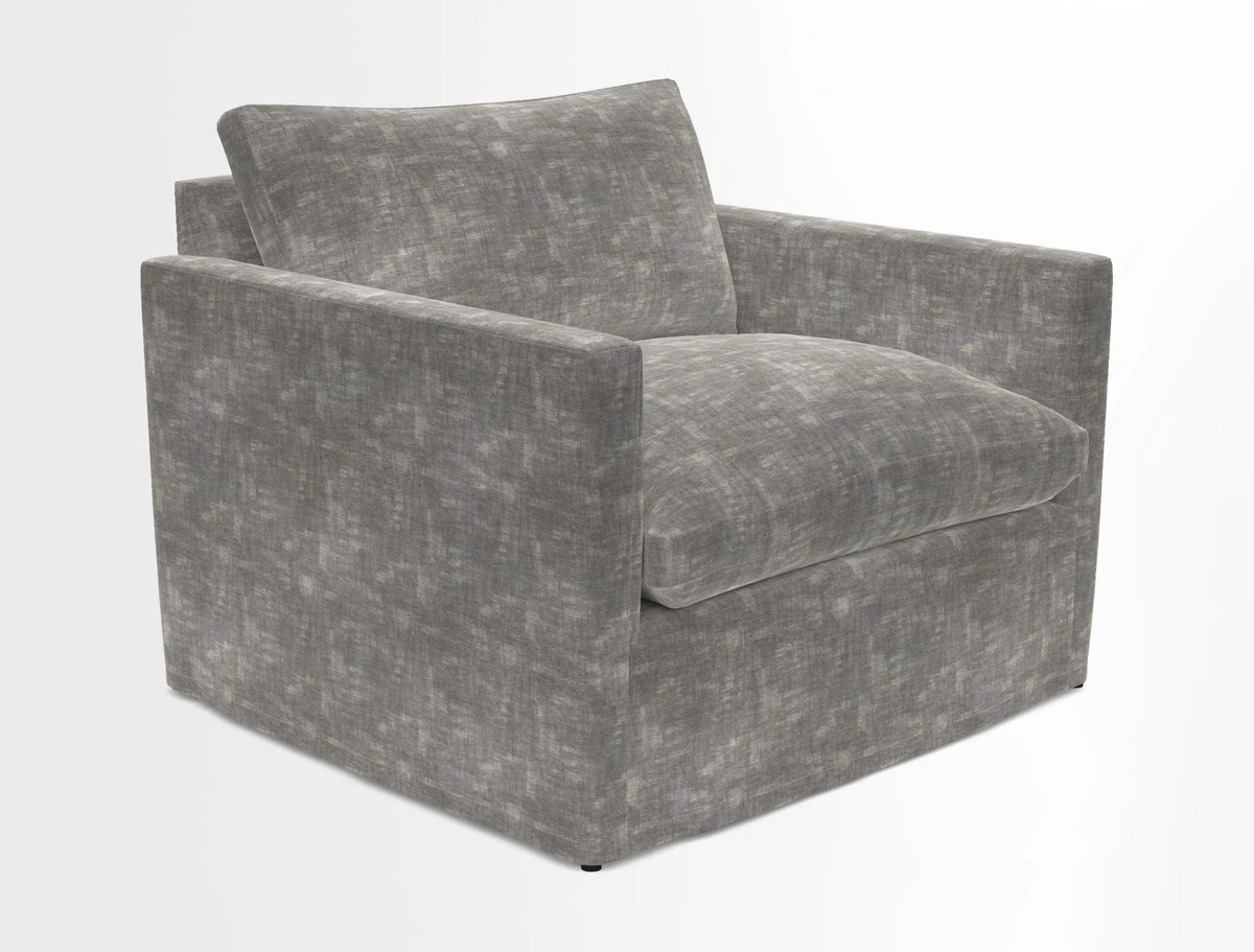Heyshott Snuggler in Two Tone Plain Biscuit. Loose cover option available
