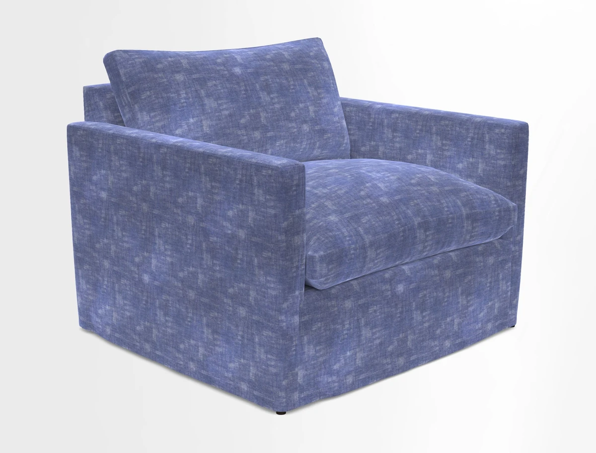 Heyshott Snuggler in Two Tone Plain Biscuit. Loose cover option available