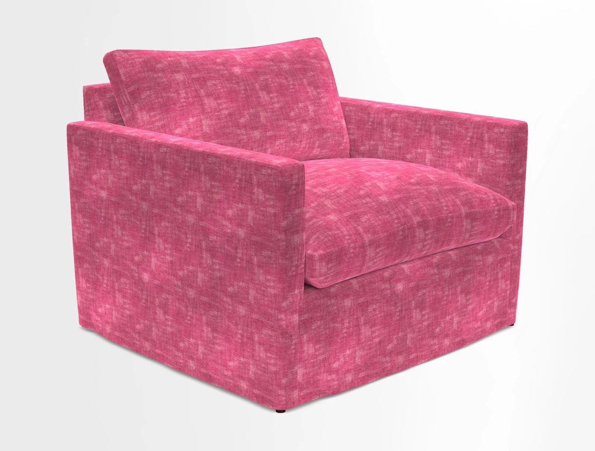 Heyshott Snuggler in Two Tone Plain Biscuit. Loose cover option available