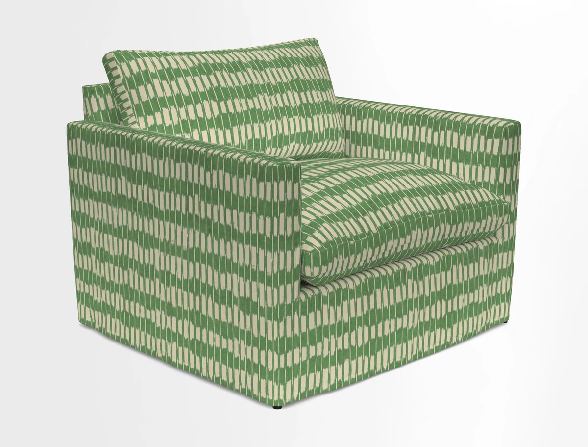 Heyshott Snuggler in Two Tone Plain Biscuit. Loose cover option available
