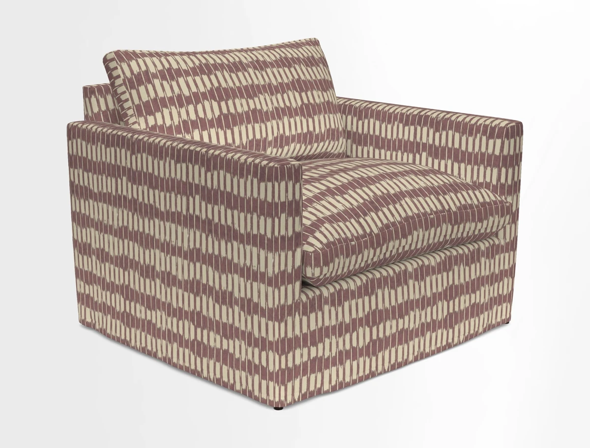 Heyshott Snuggler in Two Tone Plain Biscuit. Loose cover option available