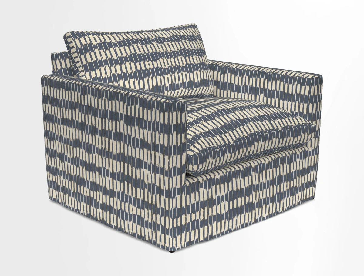 Heyshott Snuggler in Two Tone Plain Biscuit. Loose cover option available