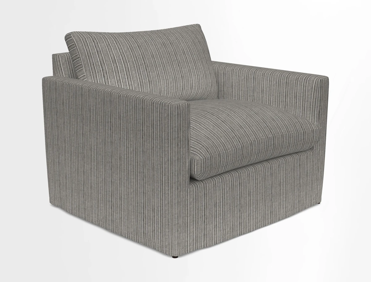 Heyshott Snuggler in Two Tone Plain Biscuit. Loose cover option available