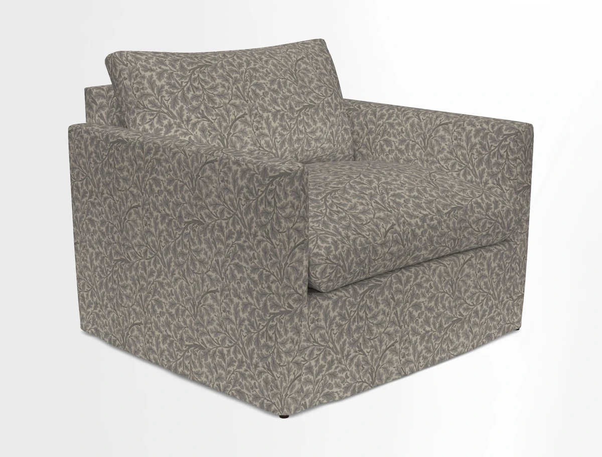 Heyshott Snuggler in Two Tone Plain Biscuit. Loose cover option available