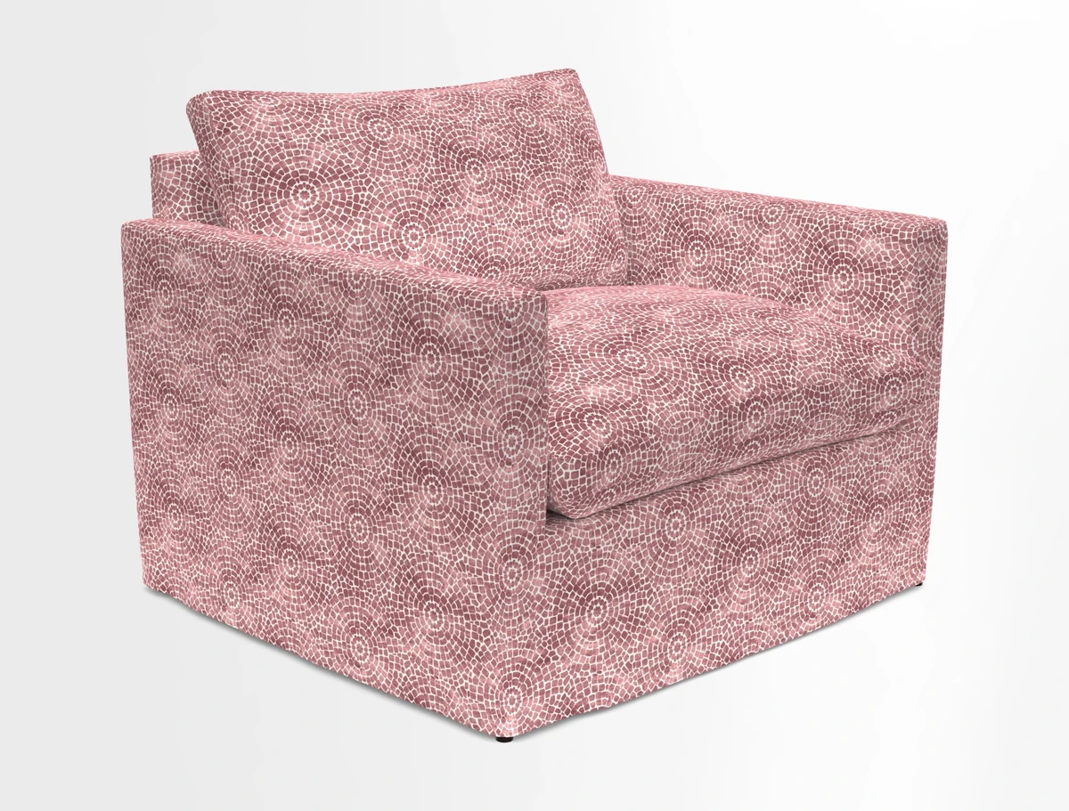 Heyshott Snuggler in Two Tone Plain Biscuit. Loose cover option available