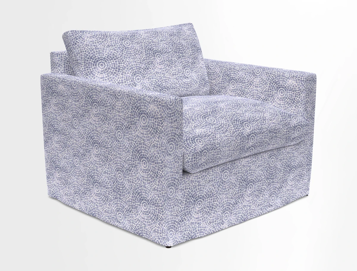 Heyshott Snuggler in Two Tone Plain Biscuit. Loose cover option available