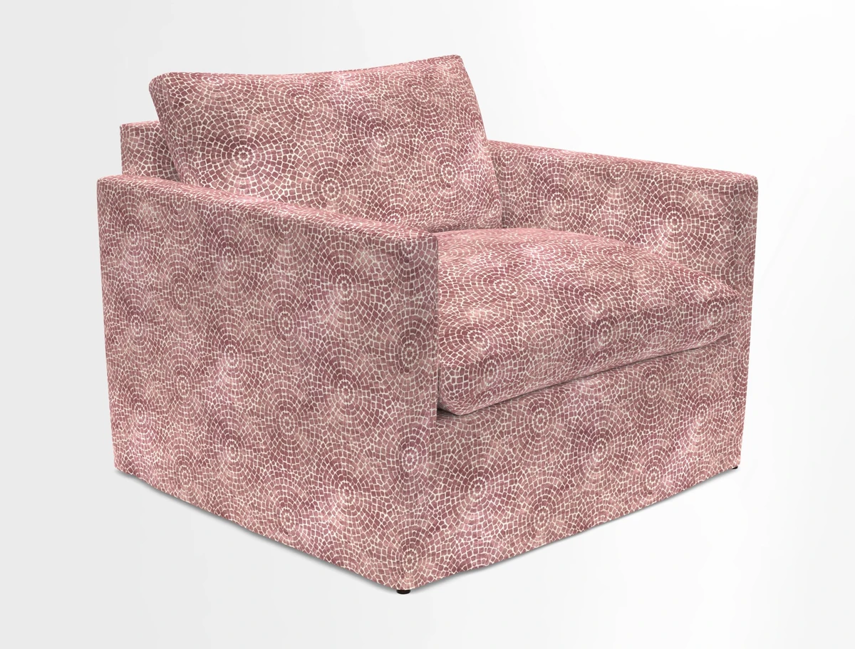 Heyshott Snuggler in Two Tone Plain Biscuit. Loose cover option available