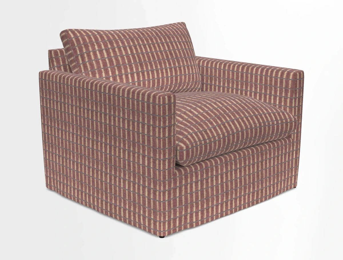 Heyshott Snuggler in Two Tone Plain Biscuit. Loose cover option available