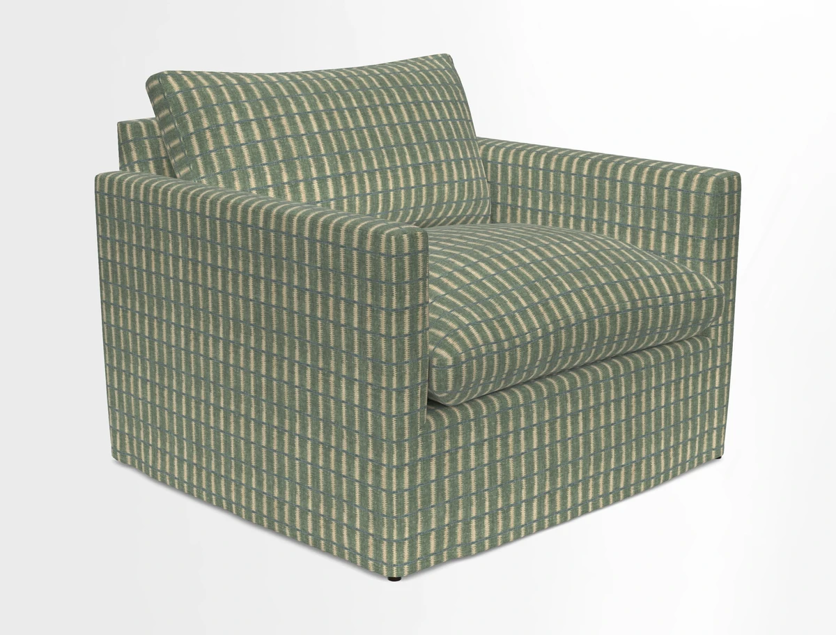 Heyshott Snuggler in Two Tone Plain Biscuit. Loose cover option available