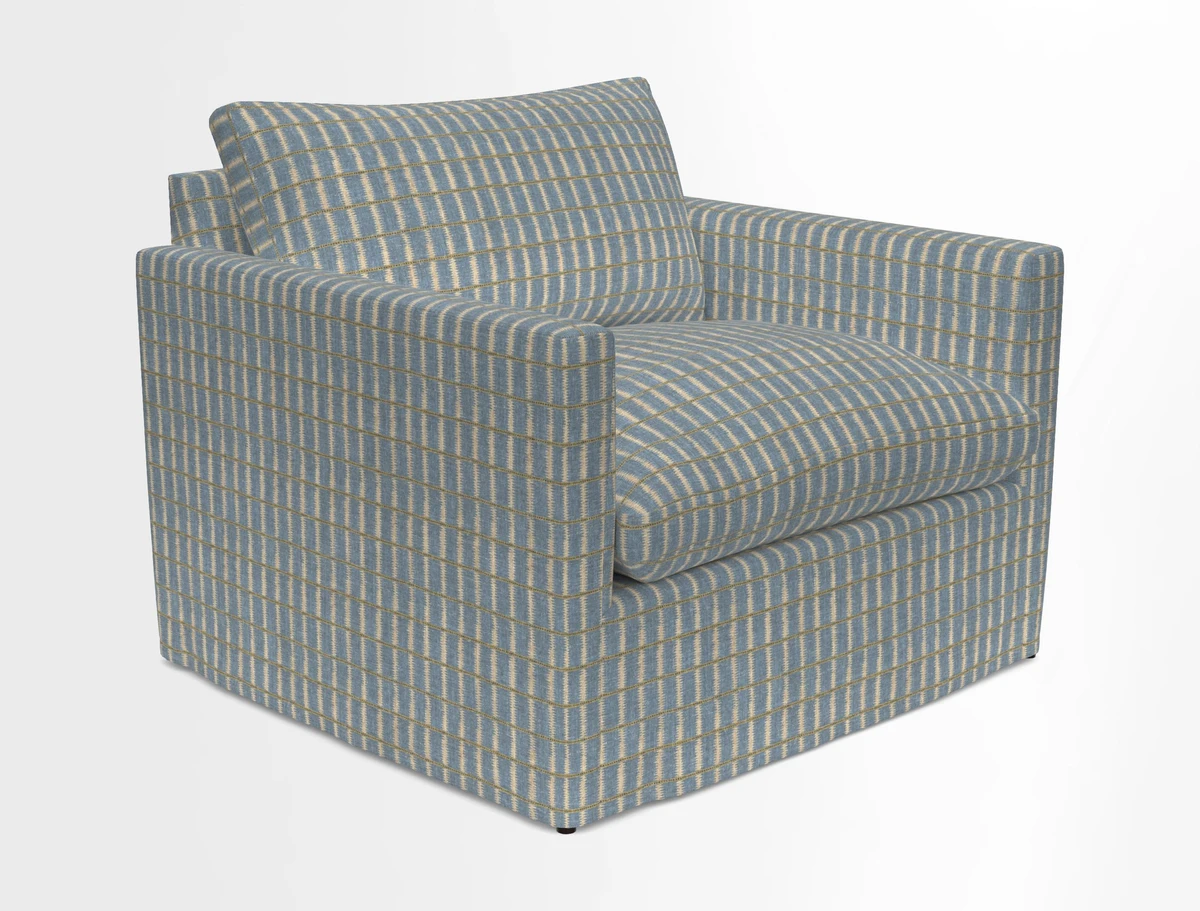 Heyshott Snuggler in Two Tone Plain Biscuit. Loose cover option available