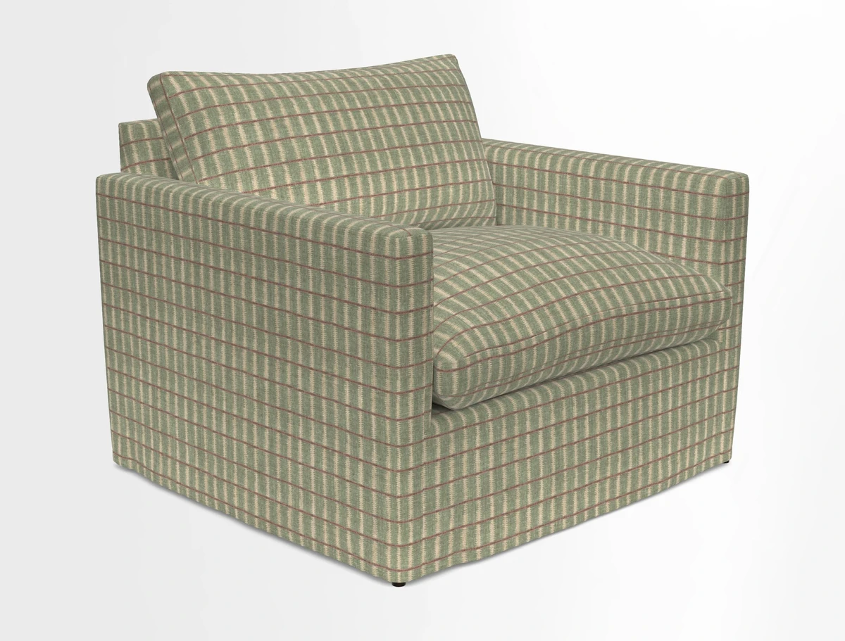 Heyshott Snuggler in Two Tone Plain Biscuit. Loose cover option available