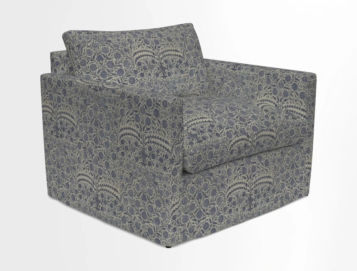 Heyshott Snuggler in Two Tone Plain Biscuit. Loose cover option available