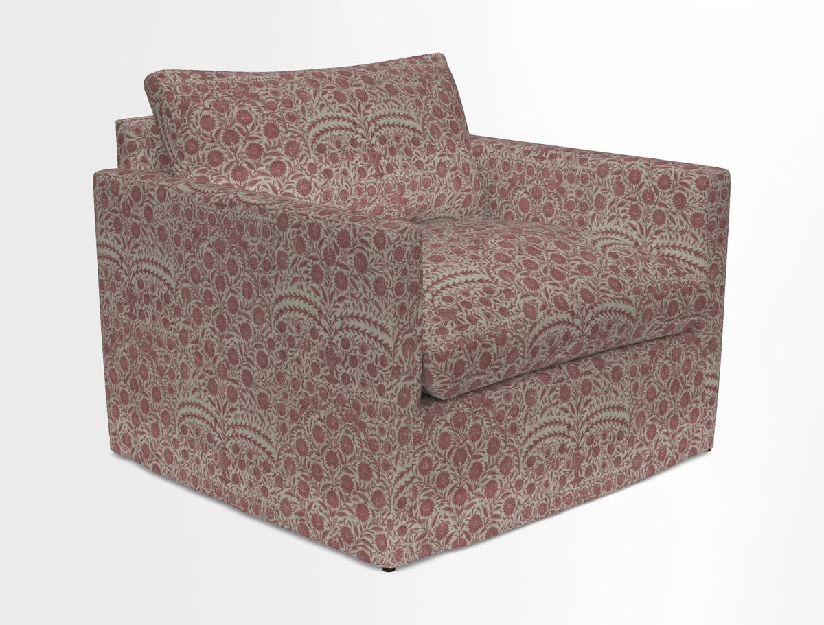 Heyshott Snuggler in Two Tone Plain Biscuit. Loose cover option available