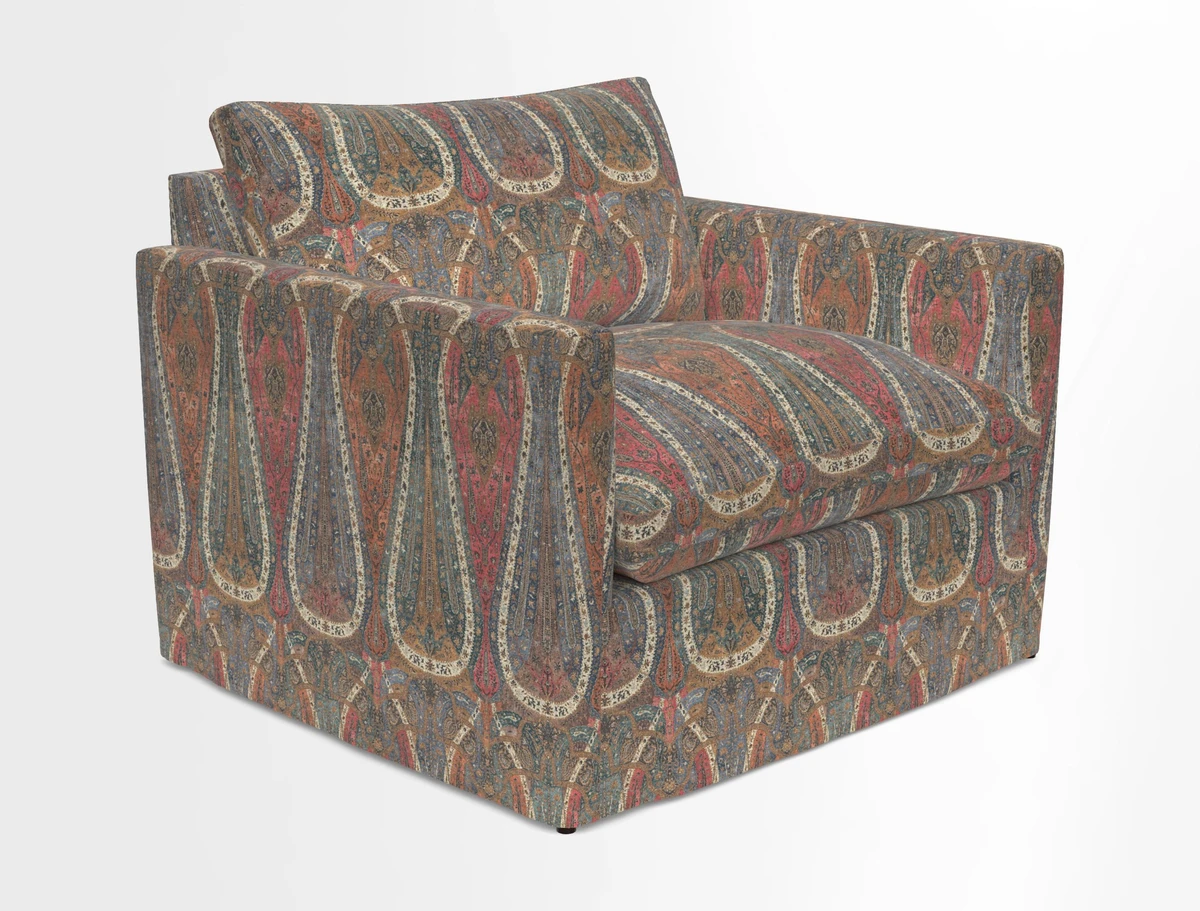 Heyshott Snuggler in Two Tone Plain Biscuit. Loose cover option available