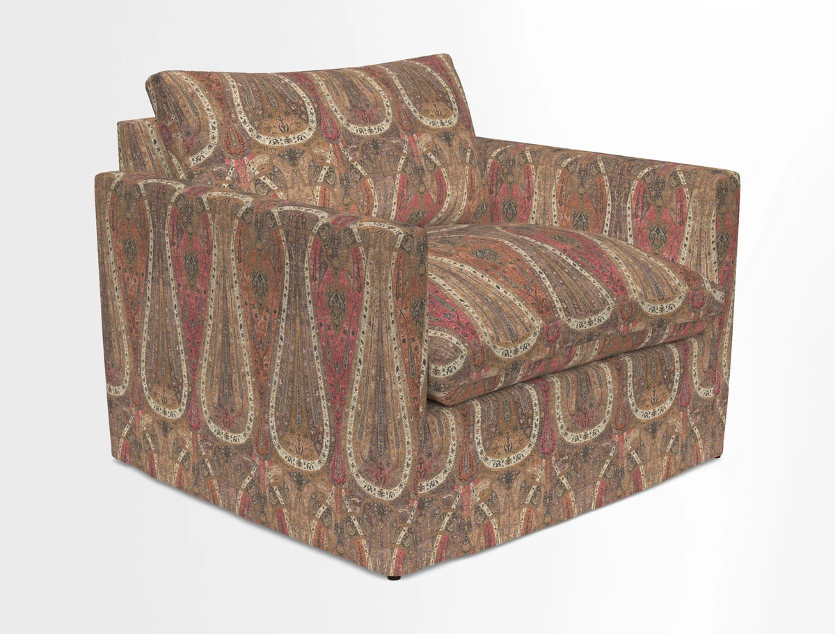 Heyshott Snuggler in Two Tone Plain Biscuit. Loose cover option available