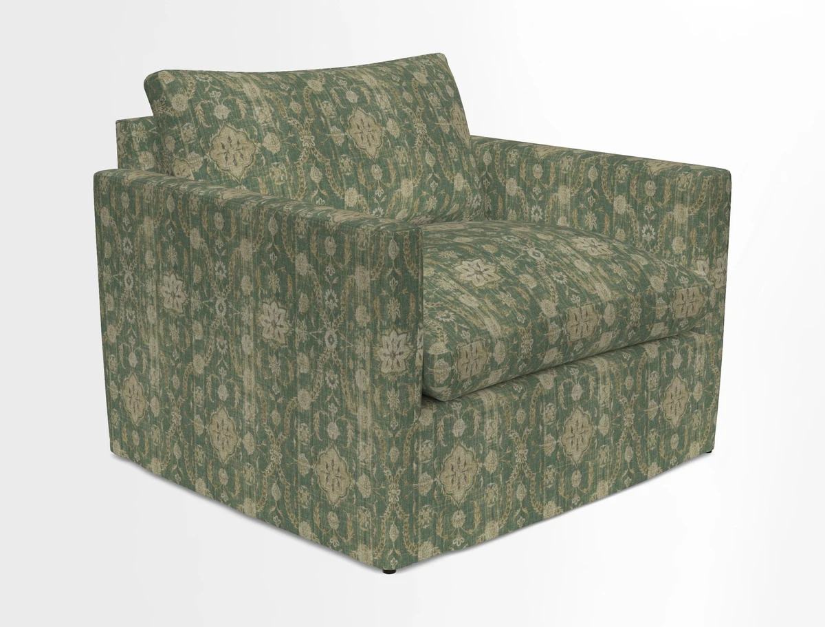 Heyshott Snuggler in Two Tone Plain Biscuit. Loose cover option available