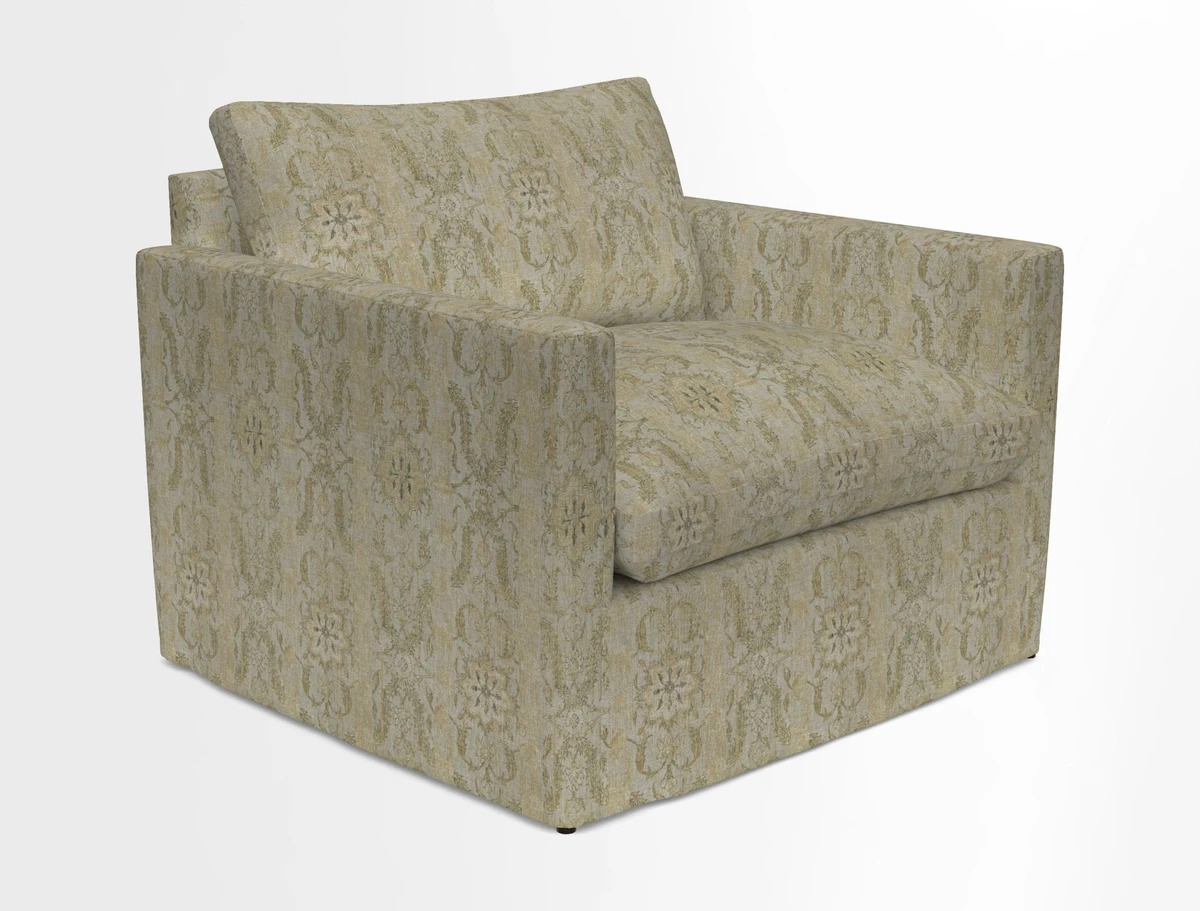 Heyshott Snuggler in Two Tone Plain Biscuit. Loose cover option available