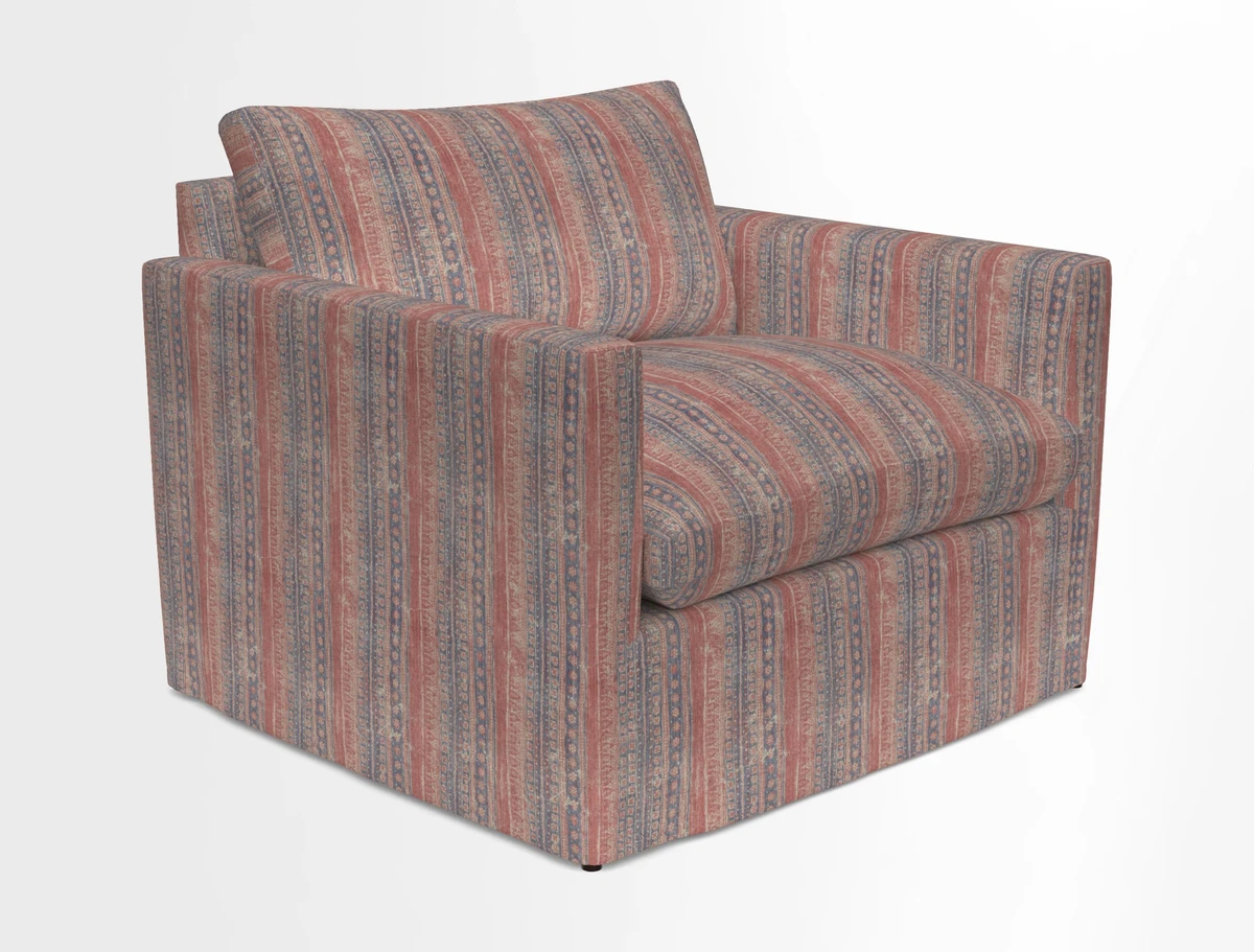 Heyshott Snuggler in Two Tone Plain Biscuit. Loose cover option available