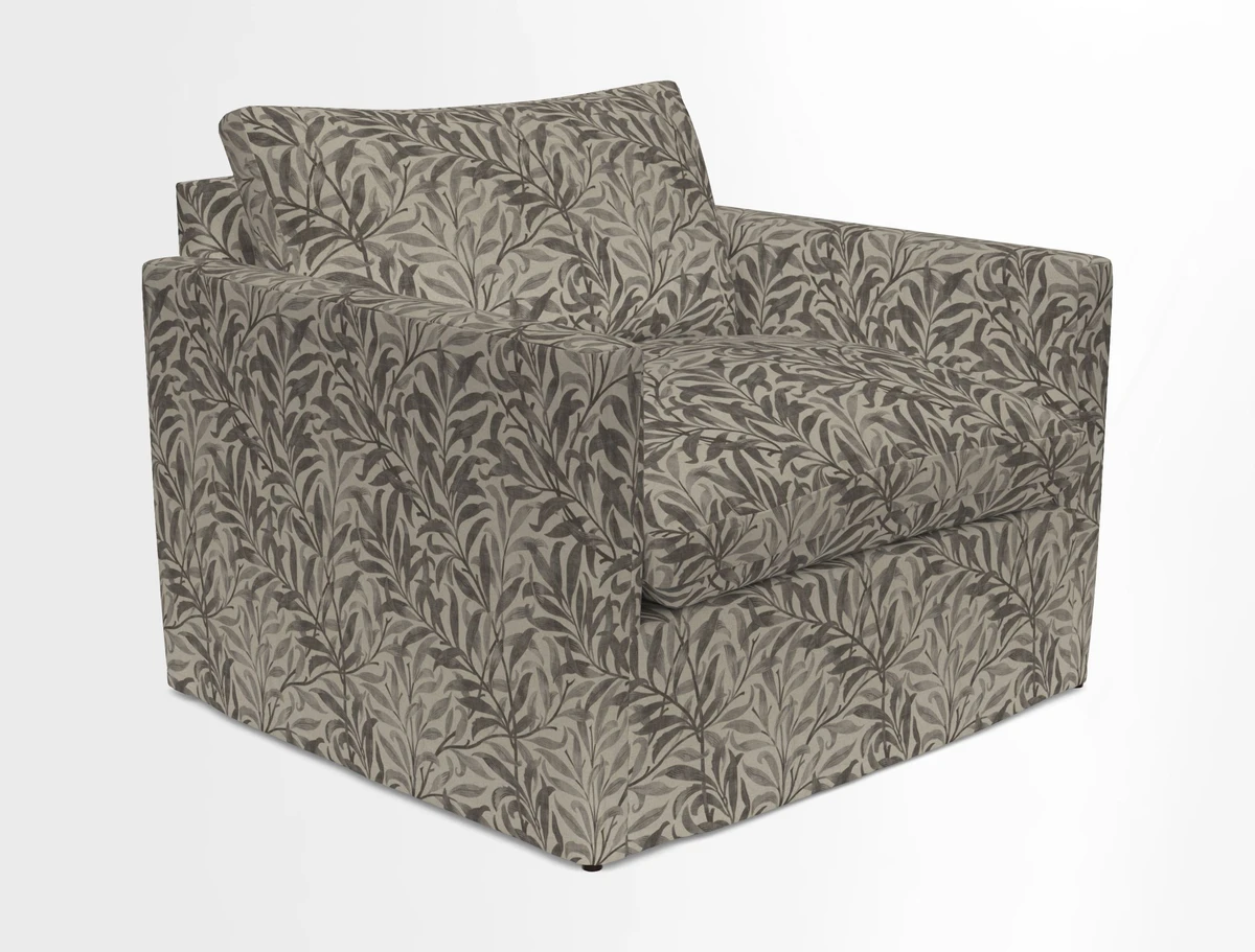Heyshott Snuggler in Two Tone Plain Biscuit. Loose cover option available