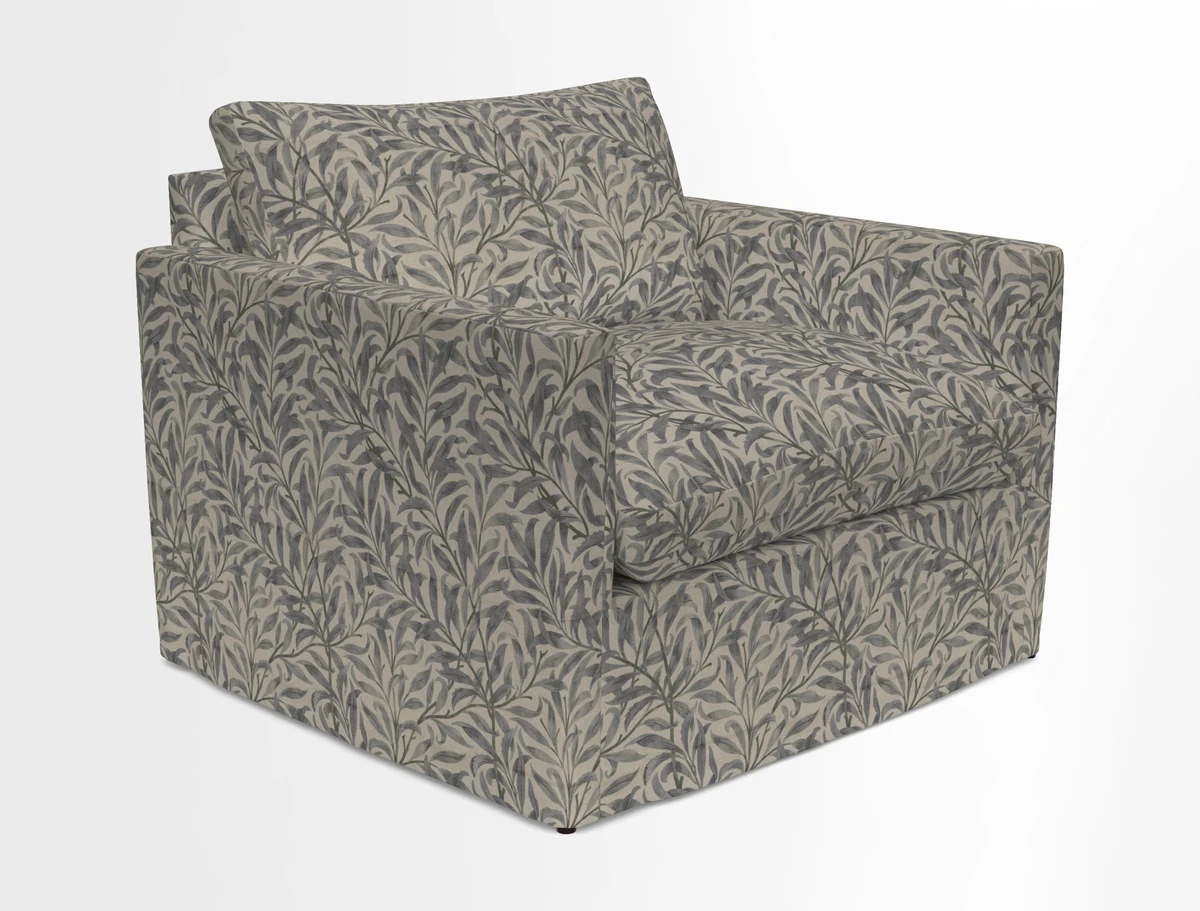 Heyshott Snuggler in Two Tone Plain Biscuit. Loose cover option available
