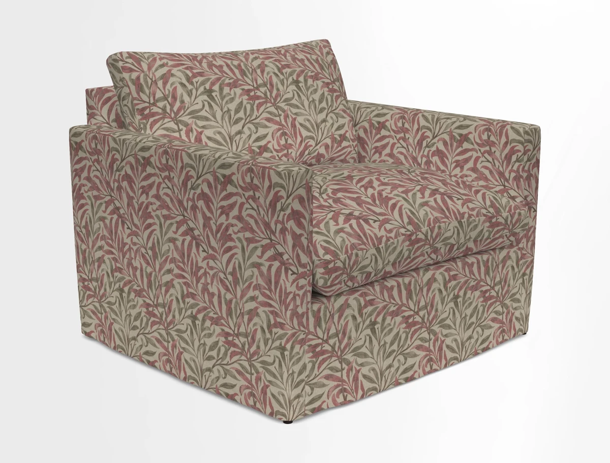 Heyshott Snuggler in Two Tone Plain Biscuit. Loose cover option available