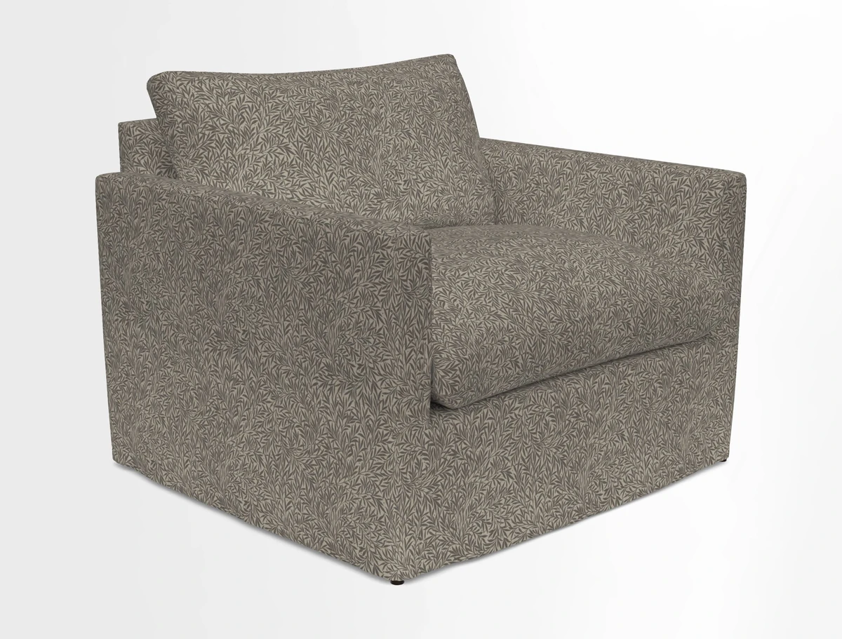 Heyshott Snuggler in Two Tone Plain Biscuit. Loose cover option available