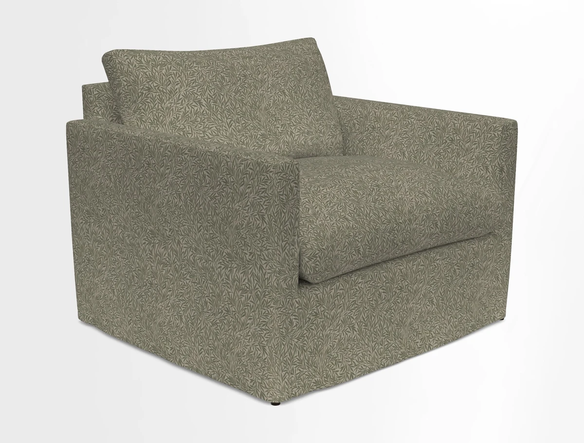 Heyshott Snuggler in Two Tone Plain Biscuit. Loose cover option available