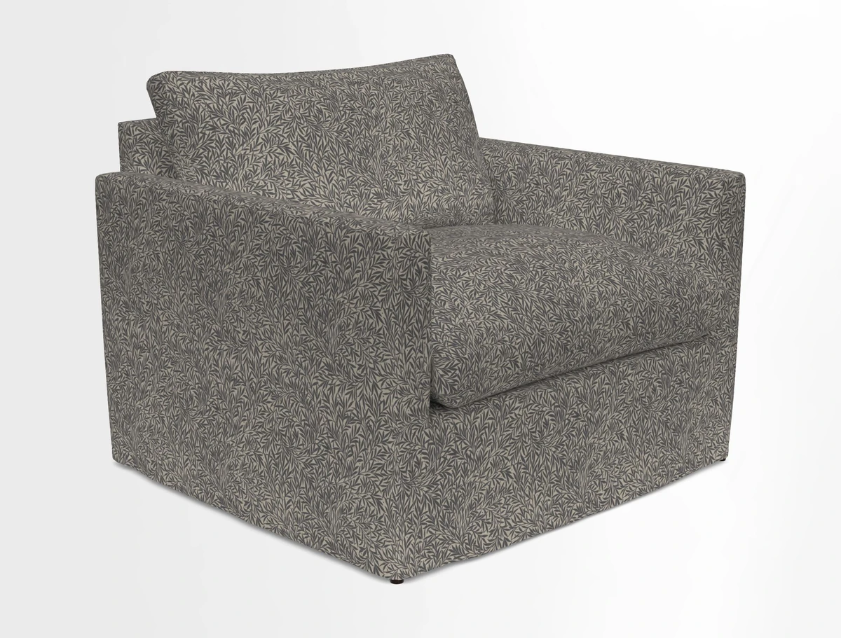 Heyshott Snuggler in Two Tone Plain Biscuit. Loose cover option available