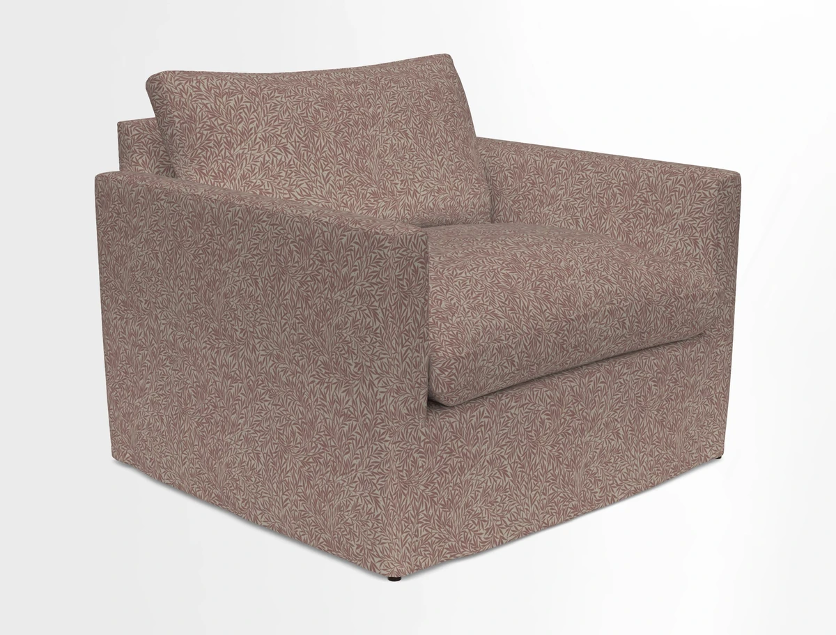 Heyshott Snuggler in Two Tone Plain Biscuit. Loose cover option available