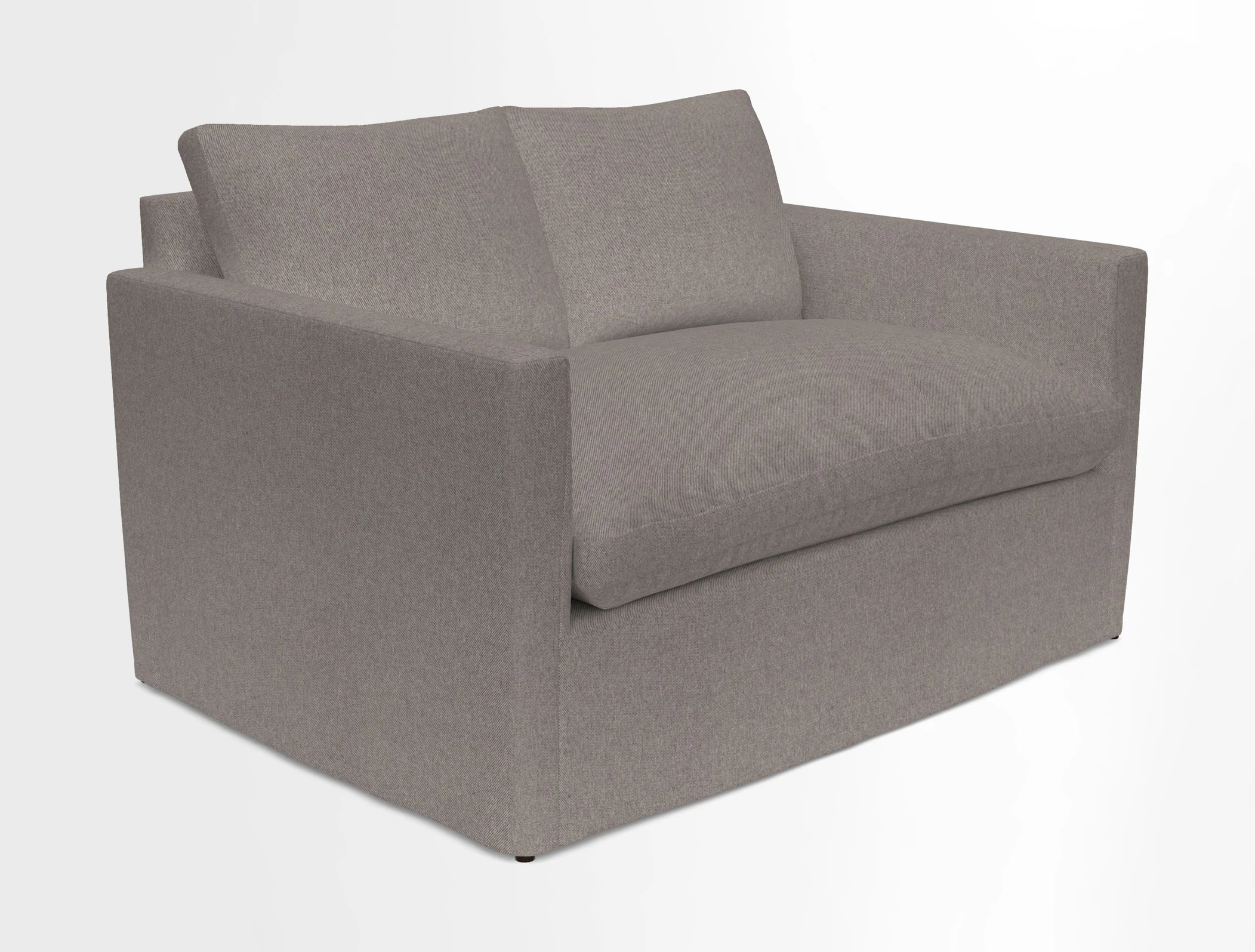 Heyshott 2 Seater Sofa in Two Tone Plain Biscuit. Loose cover option available