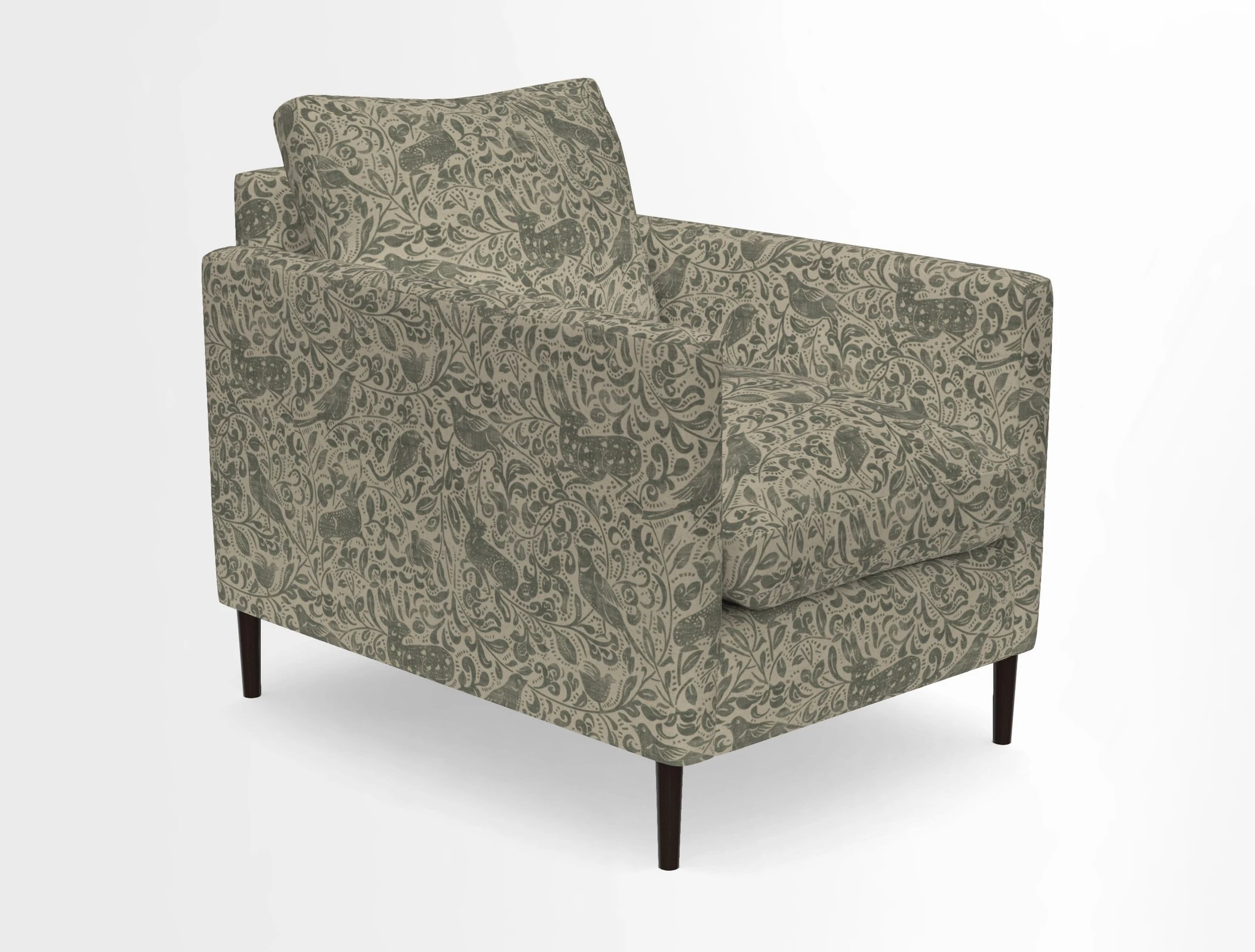 Heyshott Chair in Two Tone Plain Biscuit. Loose cover option available