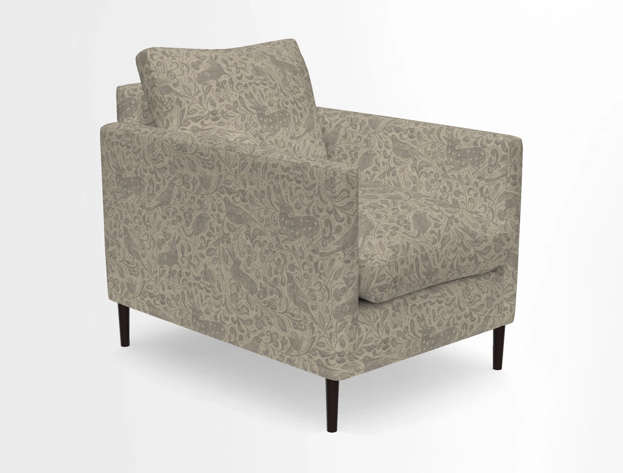Heyshott Chair in Two Tone Plain Biscuit. Loose cover option available