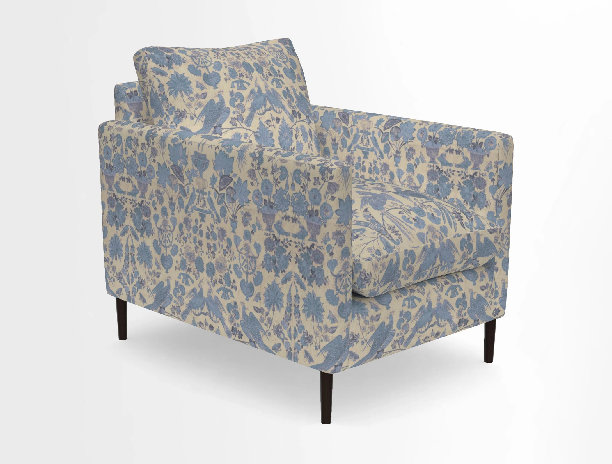 Heyshott Chair in Two Tone Plain Biscuit. Loose cover option available