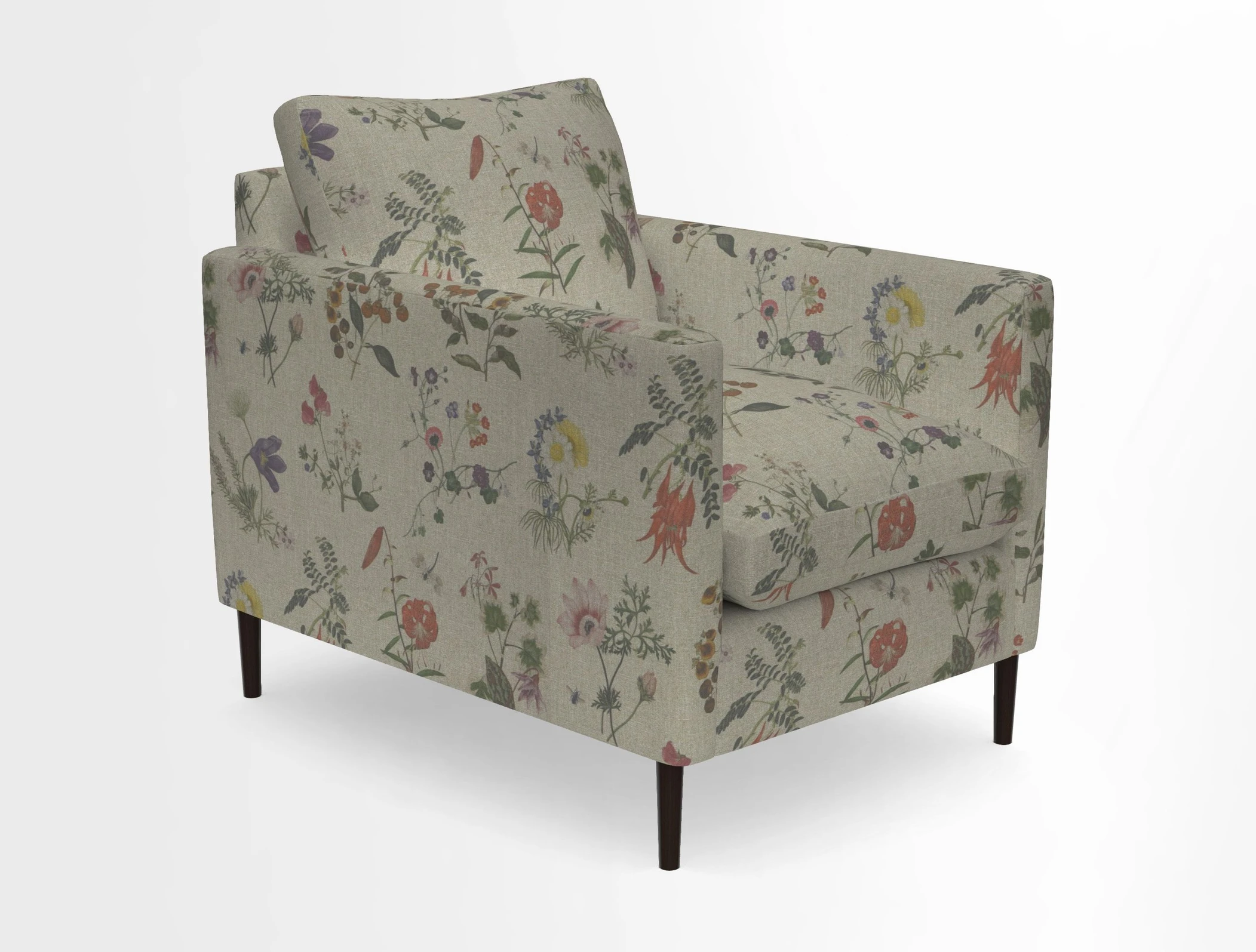 Heyshott Chair in Two Tone Plain Biscuit. Loose cover option available